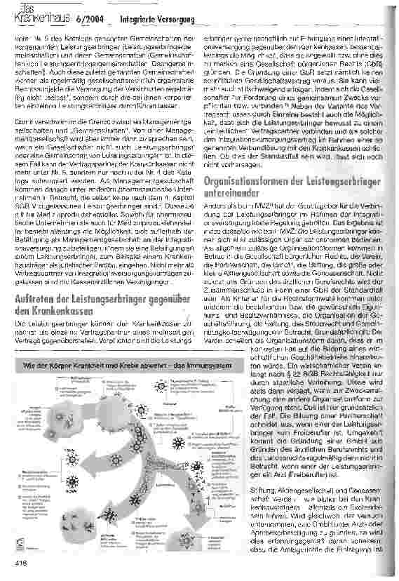 Vorschauseite 2: Vertragliche Regelungen und Strukturen bei der Integrierten Versorgung