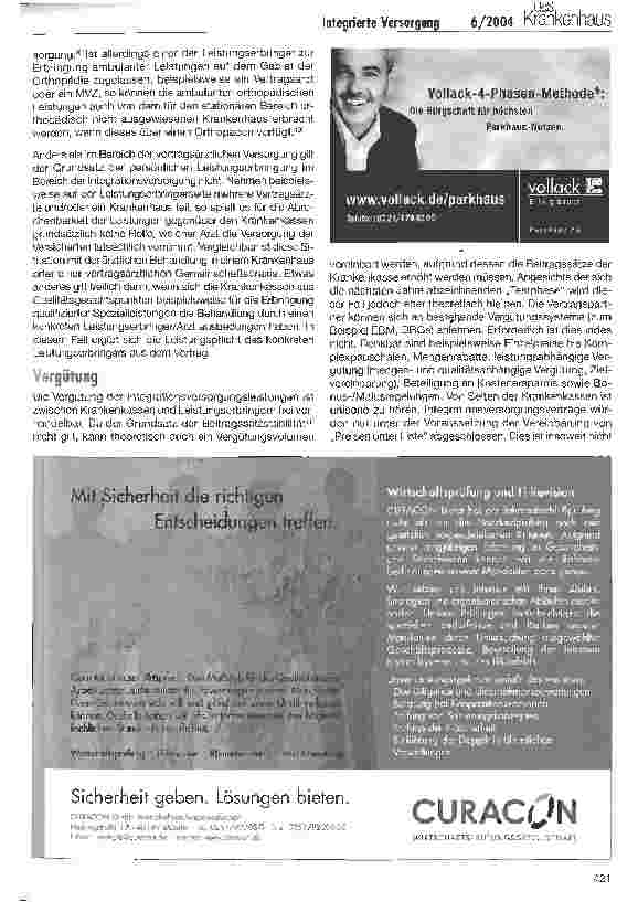 Vorschauseite 5: Vertragliche Regelungen und Strukturen bei der Integrierten Versorgung
