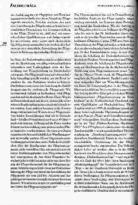 Vorschauseite 2: Der Beitrag der Pflegewissenschaft für das Pflegemanagement