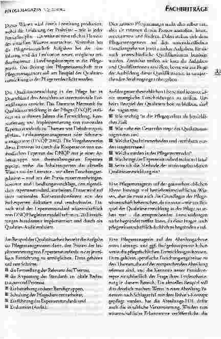 Vorschauseite 5: Der Beitrag der Pflegewissenschaft für das Pflegemanagement