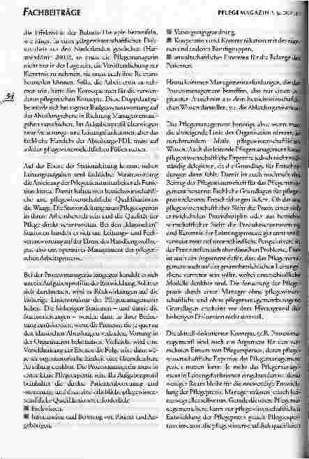 Vorschauseite 6: Der Beitrag der Pflegewissenschaft für das Pflegemanagement