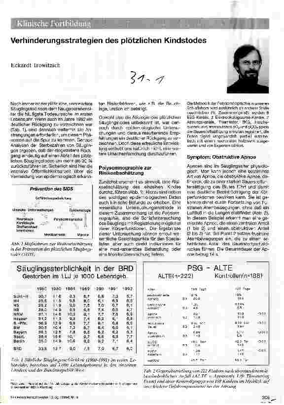 Vorschauseite 1: Verhinderungsstrategien des plötzlichen Kindstodes