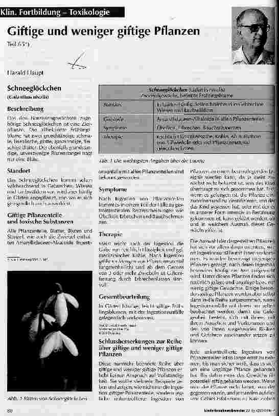 Vorschauseite 1: Giftige und weniger giftige Pflanzen Teil 65
