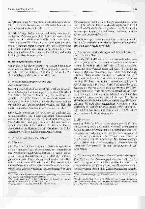 Vorschauseite 2: Haftungsrechtliche Auswirkungen der Rechtsprechung des Bundesverwaltungsgerichts zum Mitvertrieb