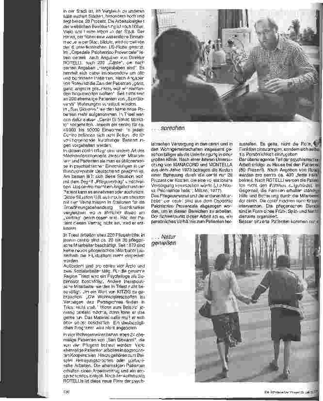 Vorschauseite 3: Liberta e therapeutica - Freiheit heilt!/Die psychiatrische Versorgung in Italien-aus krankenpflegerischer Sicht