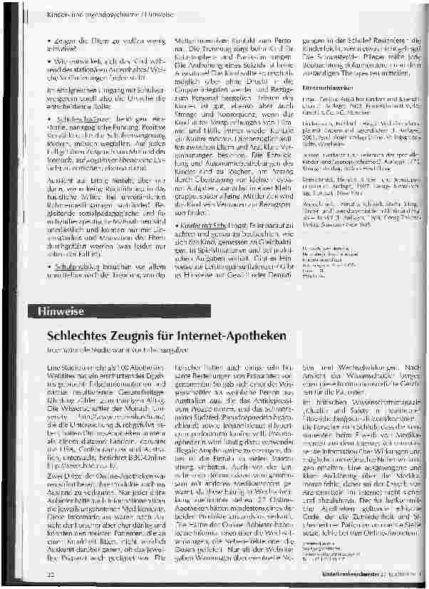 Vorschauseite 3: Schulverweigerndes Verhalten im Kindesund Jugendalter