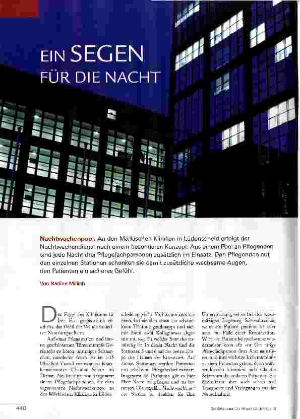 Vorschauseite 1: Ein Segen für die Nacht