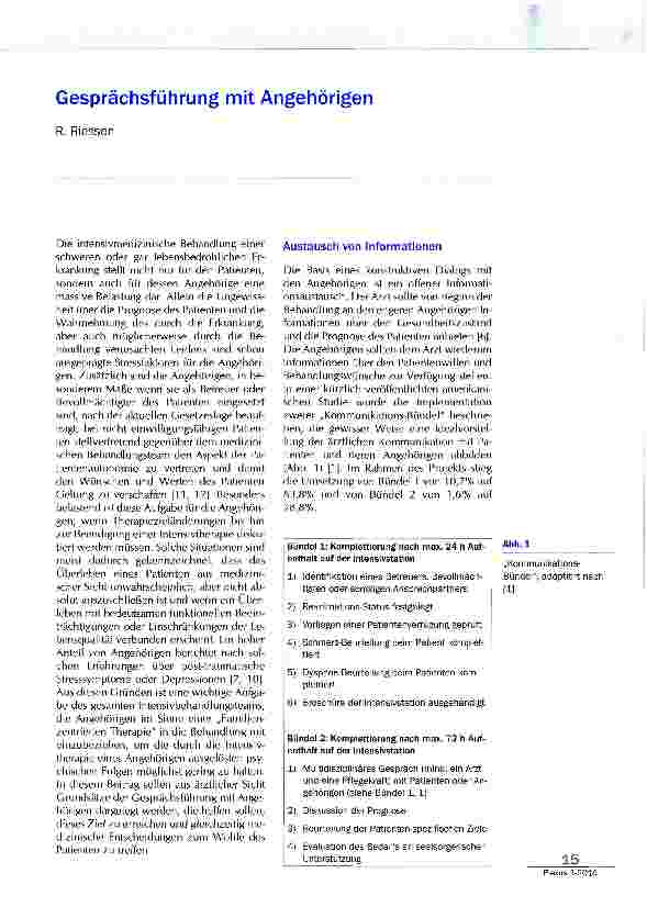 Vorschauseite 1: Gesprächsführung mit Angehörigen