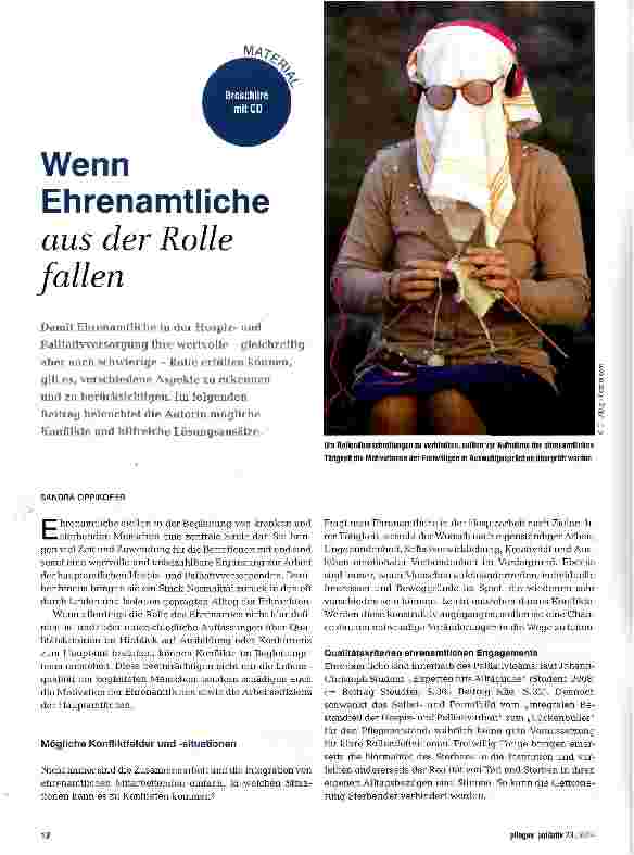 Vorschauseite 1: Wenn Ehrenamtliche aus der Rolle fallen
