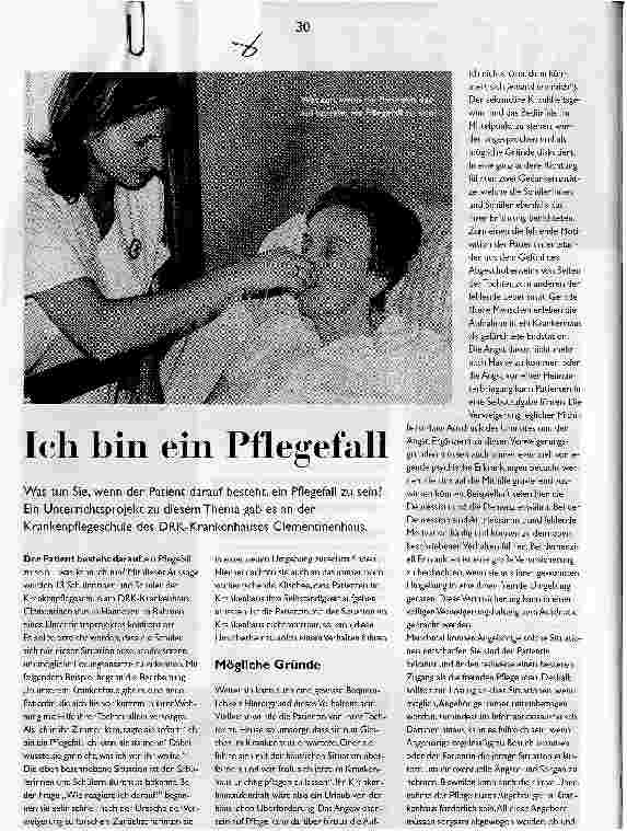 Vorschauseite 1: Ich bin ein Pflegefall