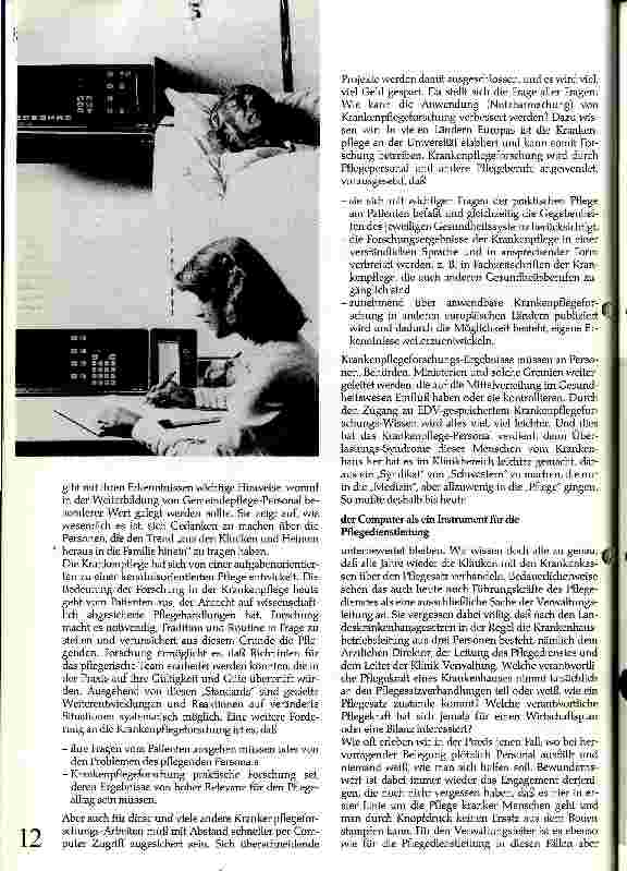 Vorschauseite 5: Der Computer als eine Instrument für die Krankenpflege