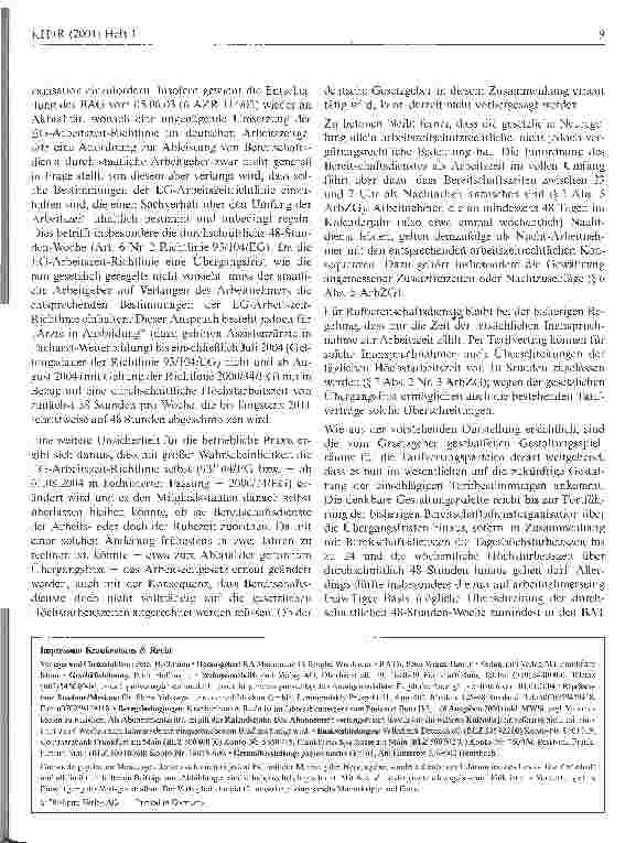Vorschauseite 3: Was wird aus den Bereitschaftsdiensten?