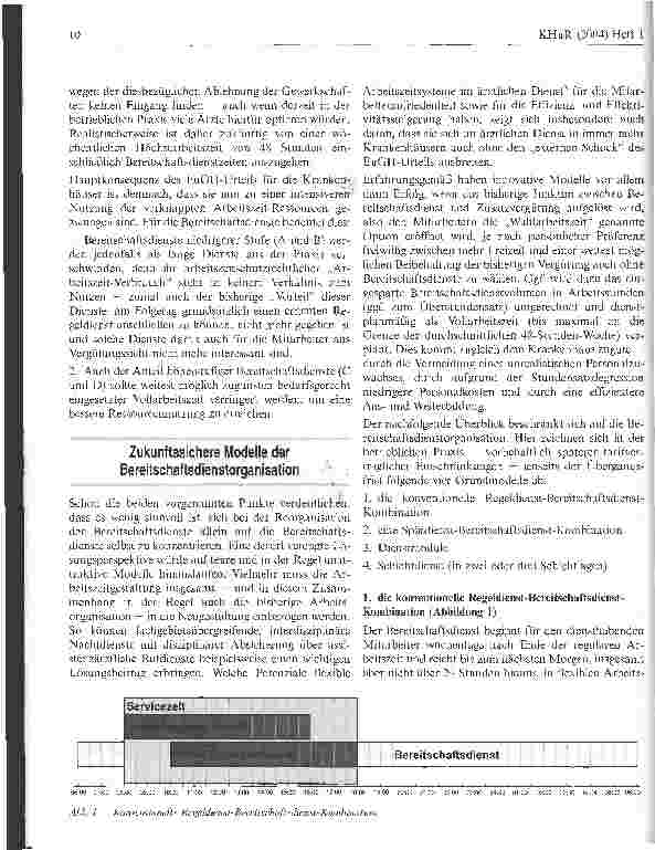 Vorschauseite 4: Was wird aus den Bereitschaftsdiensten?