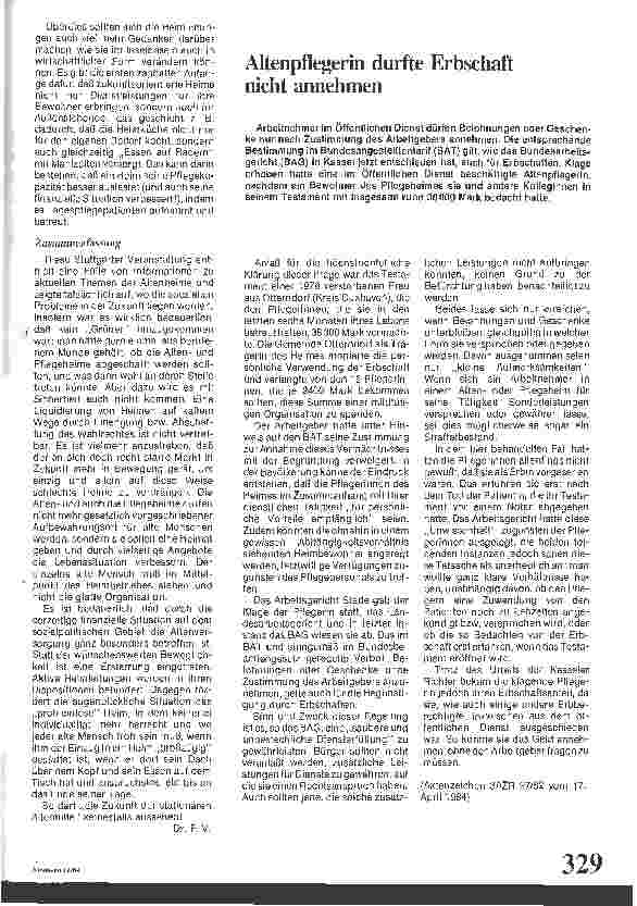 Vorschauseite 3: Die Zukunft der stationären Altenhilfe