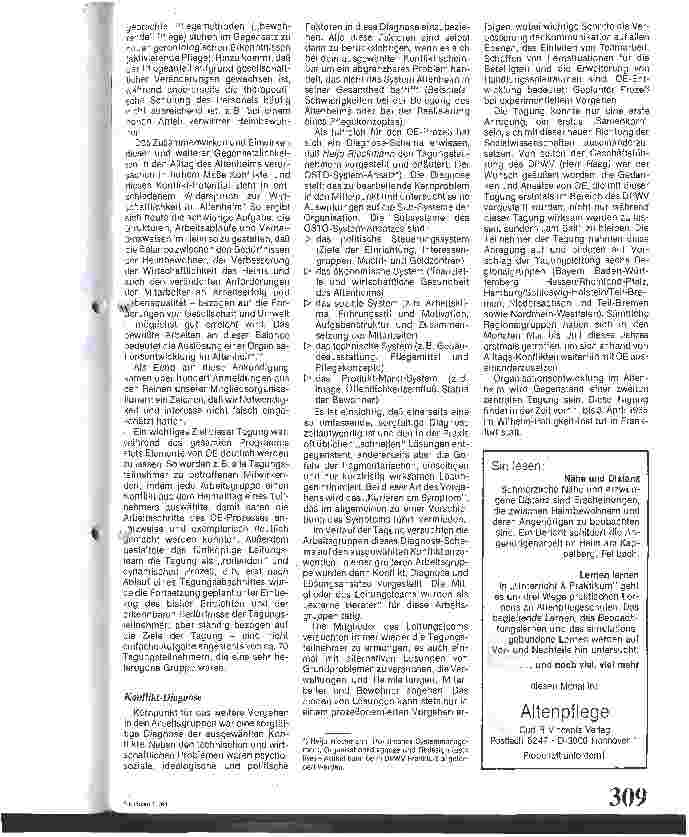 Vorschauseite 2: Organisationsenstwicklung im Altenheim