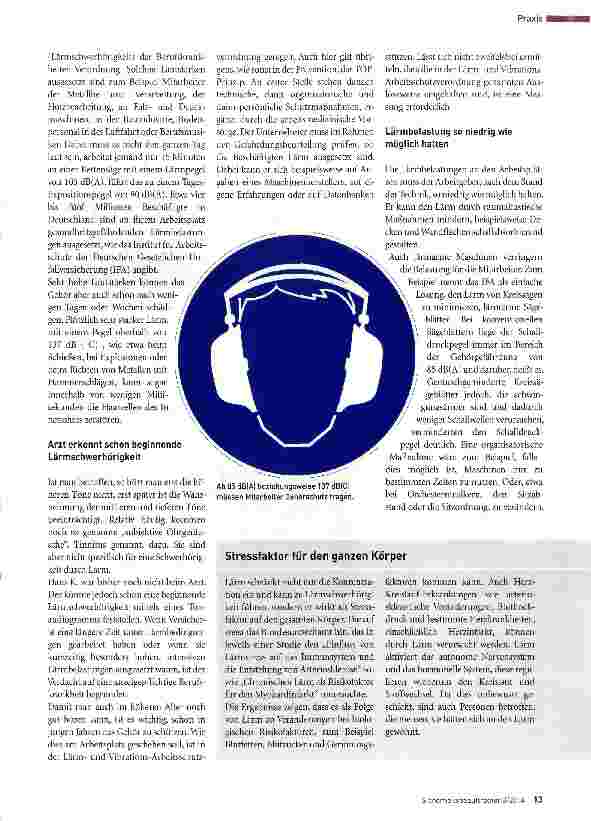 Vorschauseite 2: LärmschwerhörigkeitWas haben Sie gesagt?