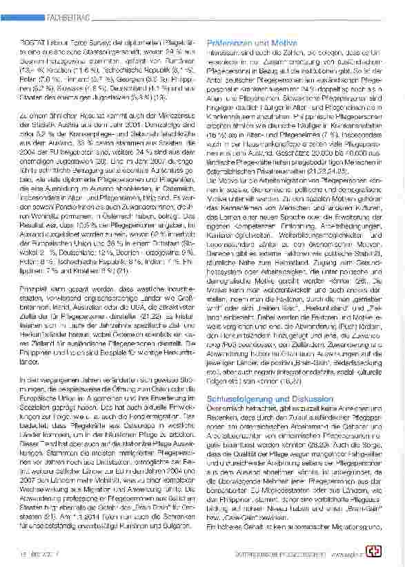 Vorschauseite 3: Die Auswirkungen der Eingliederung von Pflegepersonen aus dem Ausland in die österreichische Altenpflege