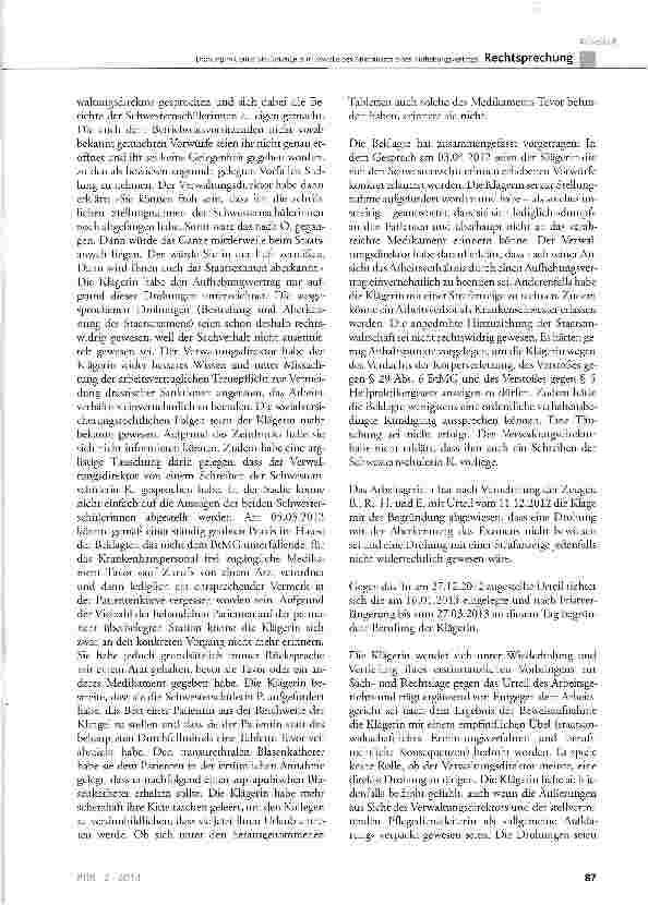 Vorschauseite 3: Drohung mit einer Strafanzeige zum Zwecke des Abschlusses eines Aufhebungsvertrags
