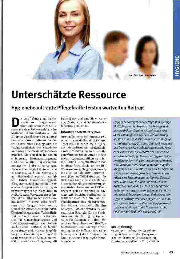 Vorschauseite 1: Unterschätzte Ressource
