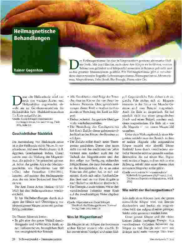 Vorschauseite 1: Heilmagnetische Behandlungen