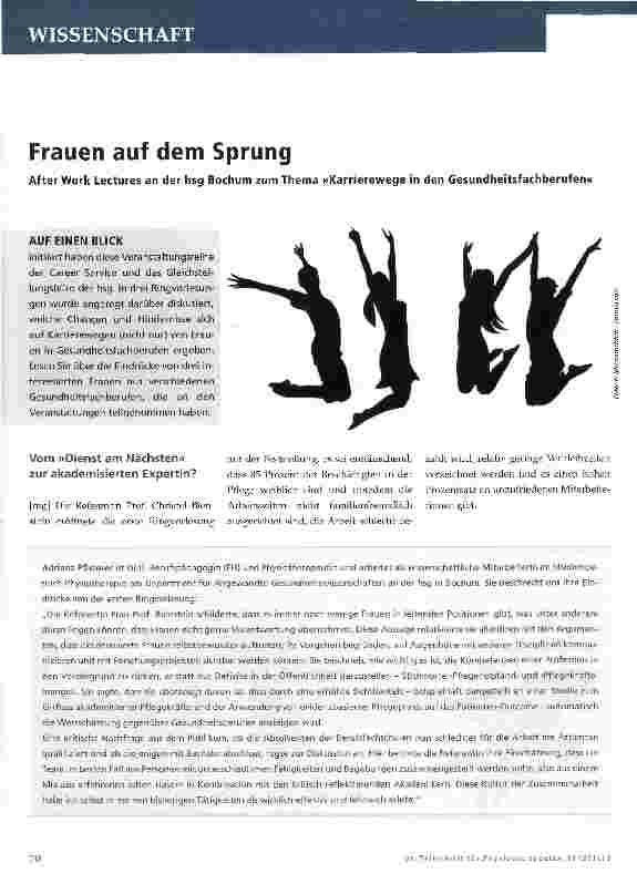 Vorschauseite 1: Frauen auf dem Sprung