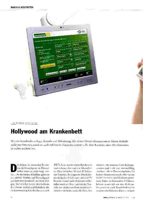 Vorschauseite 1: Hollywood am Krankenbett