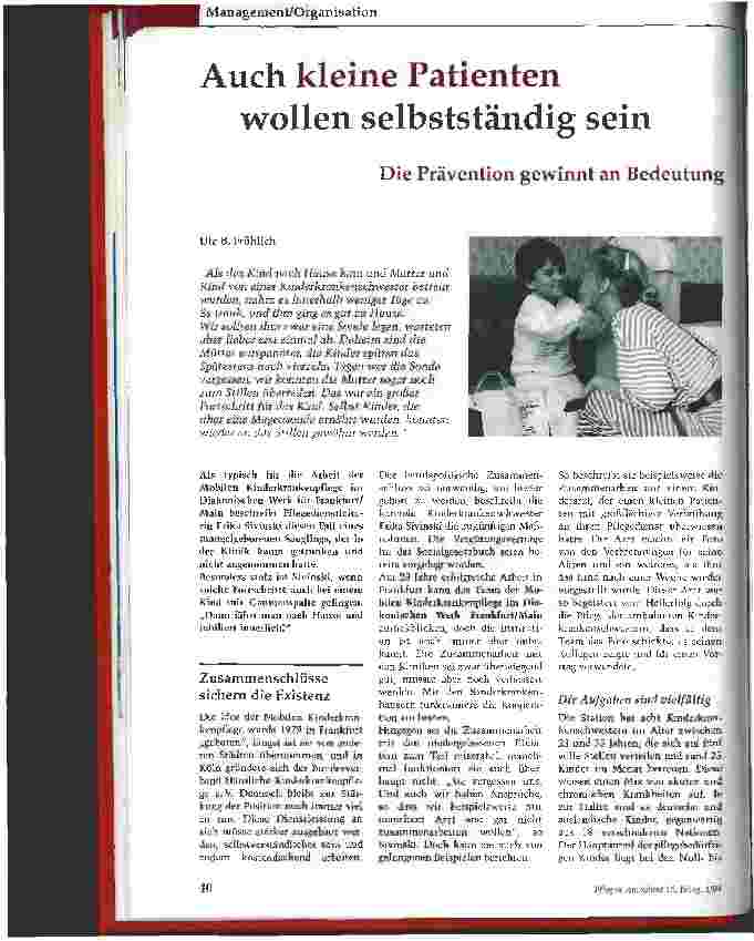 Vorschauseite 1: Auch kleine Patienten wollen selbstständig sein