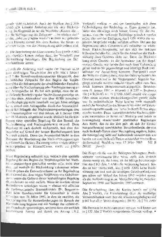 Vorschauseite 6: Zur Verjährung von Kostenbescheiden