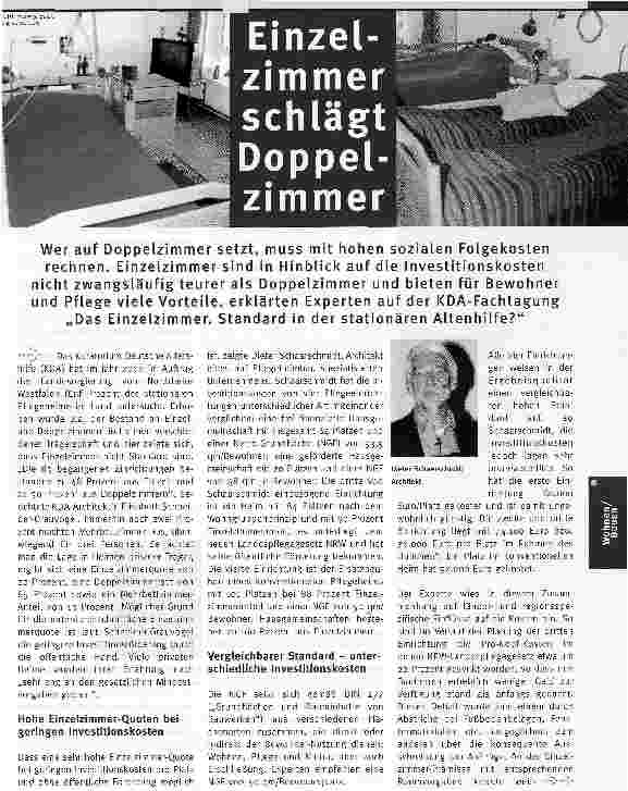Vorschauseite 1: Einzelzimmer schlägt Doppelzimmer