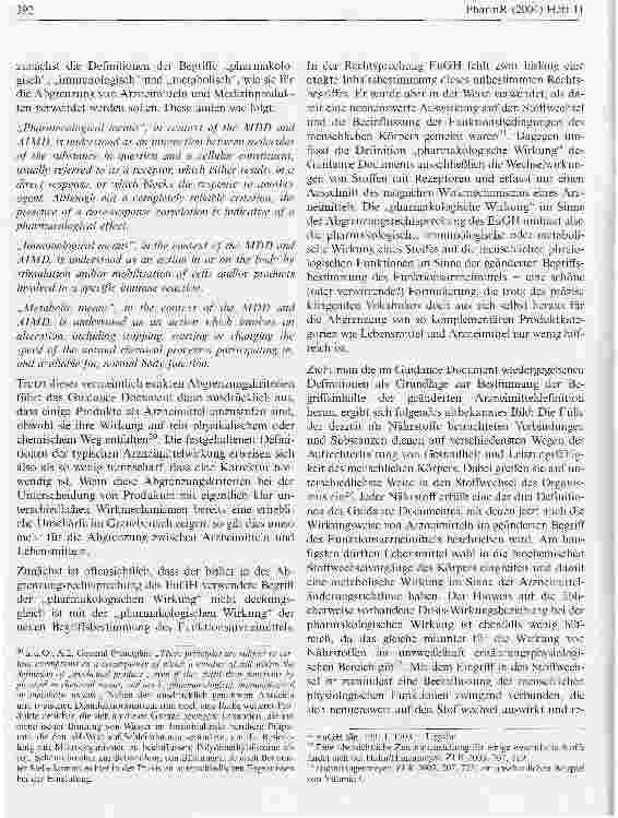 Vorschauseite 5: Die Arzneimitteländerungsrichtlinie 2004/27/EG: Neue Impulse bei der Abgrenzung zwischen dual use Produkten und Arzneimitteln? (Teil 1)