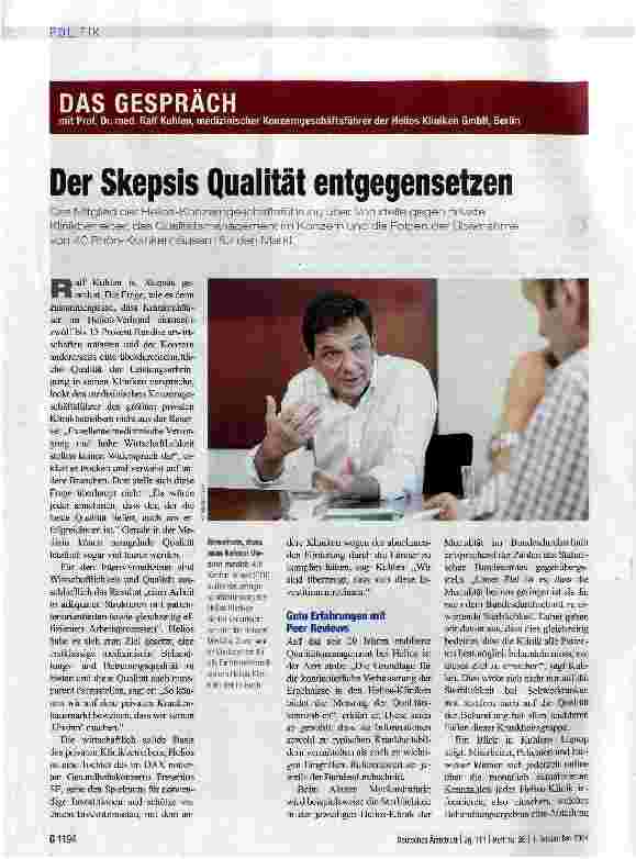 Vorschauseite 1: Der Skepsis Qualität entgegensetzen