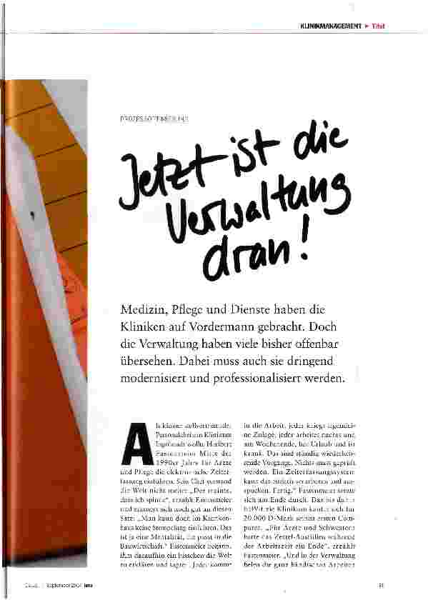 Vorschauseite 2: Jetzt ist die Verwaltung dran!