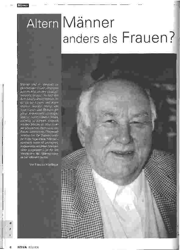 Vorschauseite 1: Altern Männer anders als Frauen?