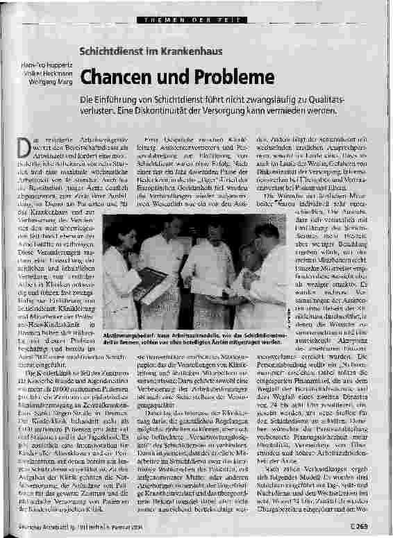 Vorschauseite 1: Chancen und Probleme