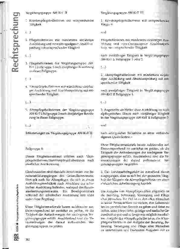 Vorschauseite 3: Eingruppierung einer Altenpflegehelferin Eingruppierung einer Altenpflegehelferin