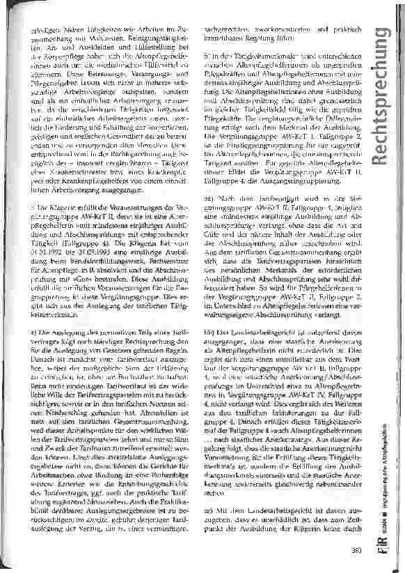 Vorschauseite 4: Eingruppierung einer Altenpflegehelferin Eingruppierung einer Altenpflegehelferin
