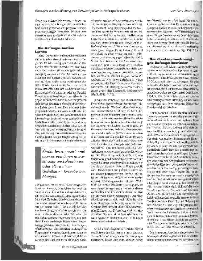 Vorschauseite 3: Die Crux mit den Neuen - Konzepte zur Bewältigung von Schwierigkeiten in Anfangssituationen