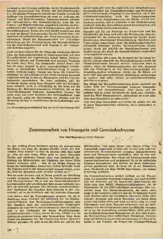 Vorschauseite 1: Zusammenarbeit von Fürsorgerin und Gemeindeschwester