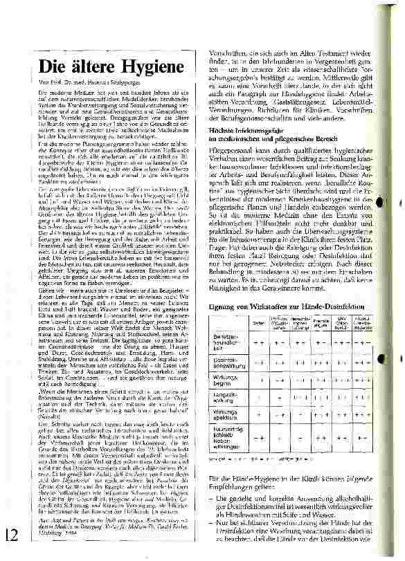 Vorschauseite 3: Integrierte Klinikhygiene