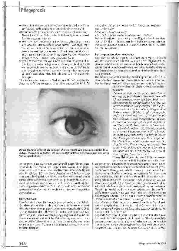 Vorschauseite 2: Blinde Hilfe und verpasste Augenblicke