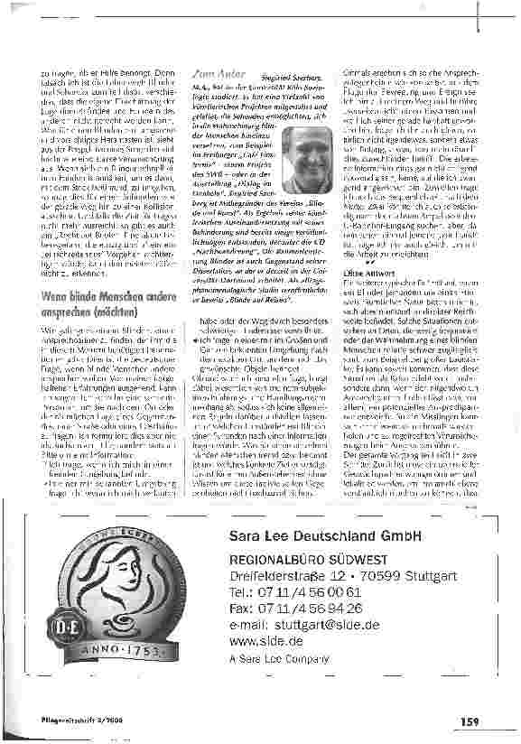 Vorschauseite 3: Blinde Hilfe und verpasste Augenblicke
