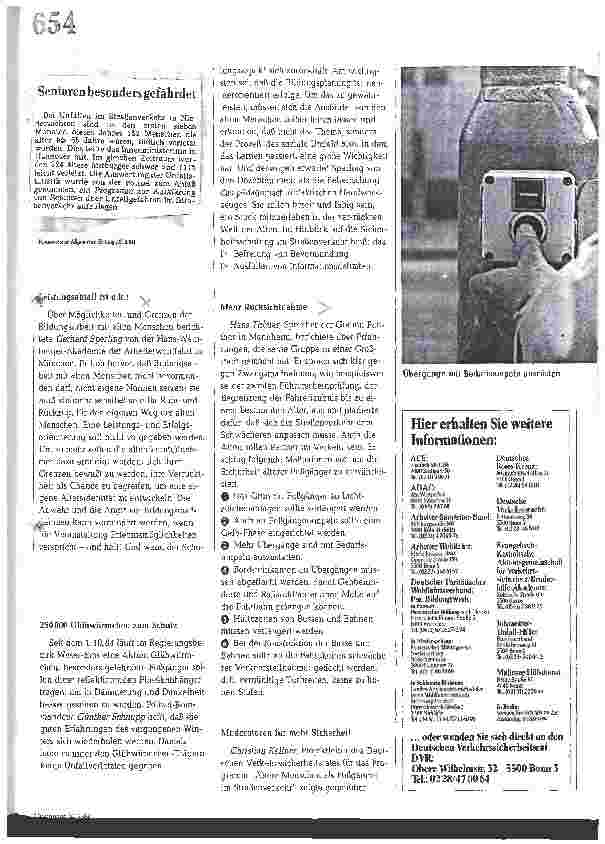 Vorschauseite 2: Verkehrssicherheitsprogramm: Moderatoren gegen den Tod