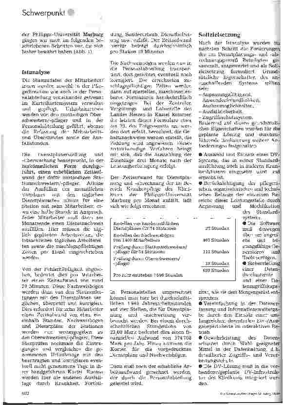 Vorschauseite 2: Auswahl und Einführung eines Personaldispositionsund -abrechnungssystems für den Bereich des Pflegedienstes Beispiel Marburg