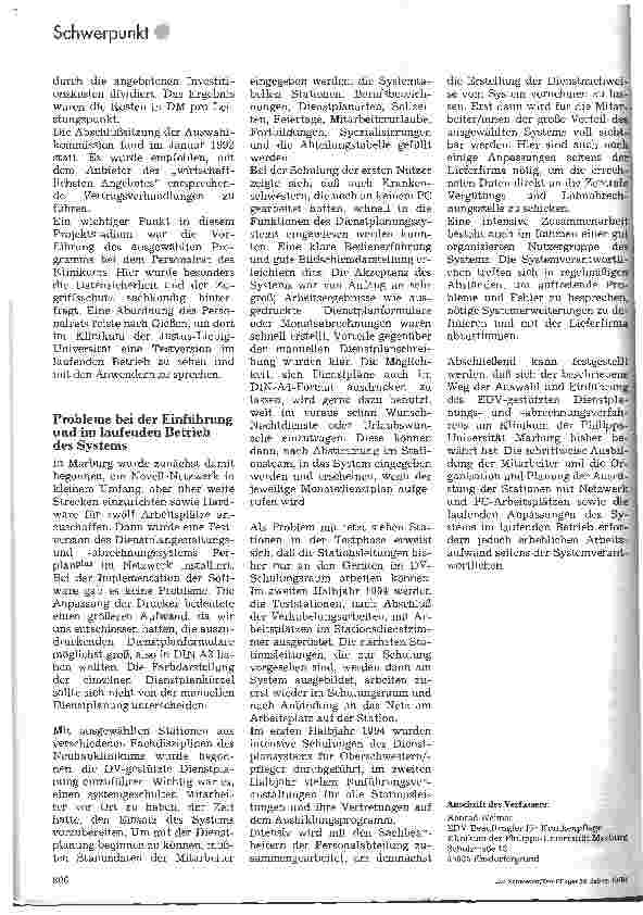 Vorschauseite 5: Auswahl und Einführung eines Personaldispositionsund -abrechnungssystems für den Bereich des Pflegedienstes Beispiel Marburg