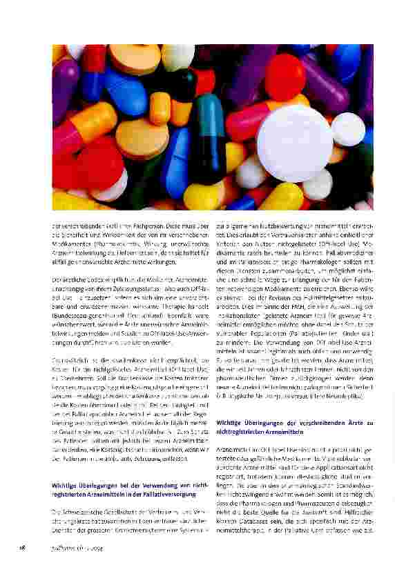 Vorschauseite 2: Arzneimittel im Off-label Use in der Palliative Care
