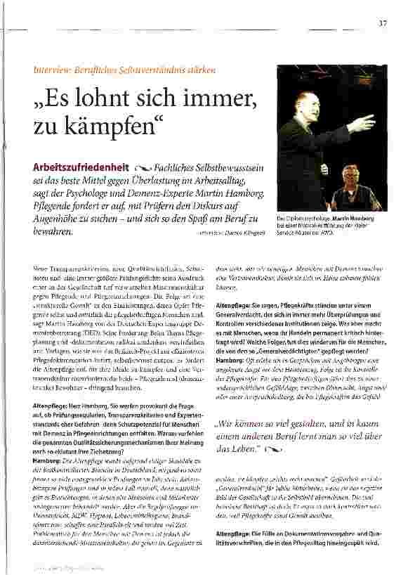 Vorschauseite 1: Es lohnt sich immer, zu kämpfen