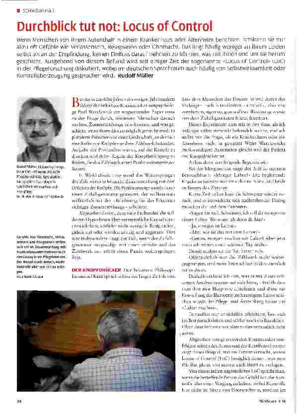 Vorschauseite 1: Durchblick tut not: Locus of Control