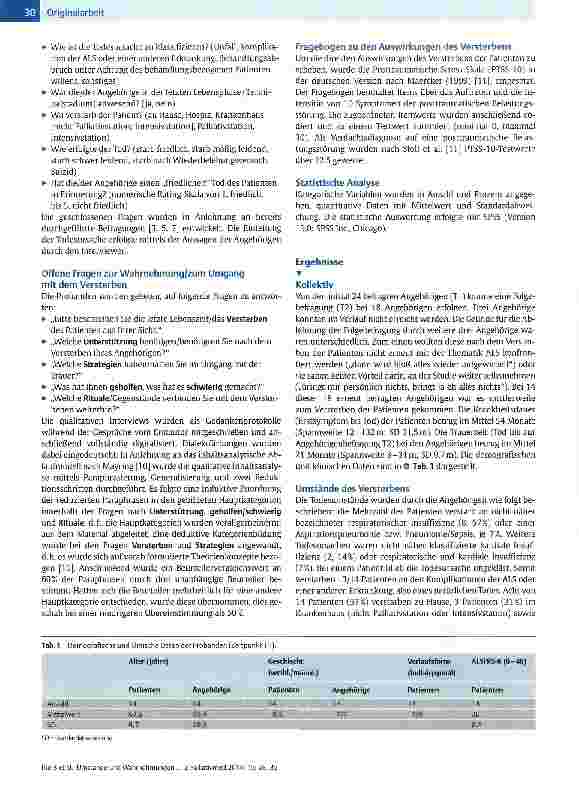 Vorschauseite 3: Umstände und Wahrnehmungen des Versterbens von ALS-Patienten - Erfahrungen hinterbliebener Angehöriger