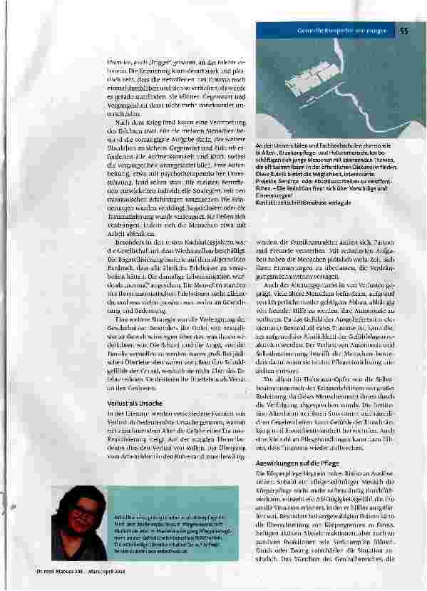 Vorschauseite 2: Kriegstraumata im Pflegealltag