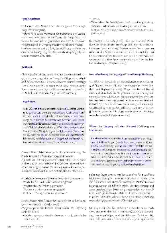 Vorschauseite 2: Hoffnung als Ressource in Palliative Care